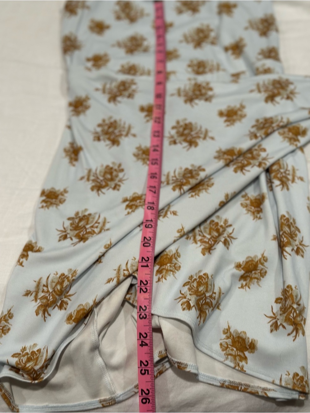 Aritzia Wilfred New Saturn Floral Tie-Waist Mini Dress size Medium - Picture 7 of 7
